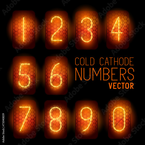Cold Cathode Retro Display Numbers