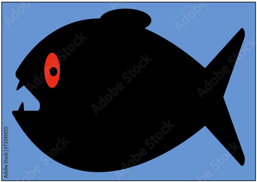 Schwarzer Fisch