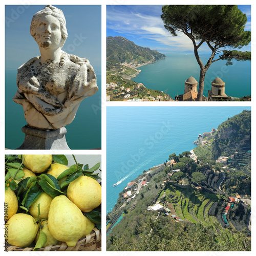 Ravello collage - pearl of Amalfi Coast