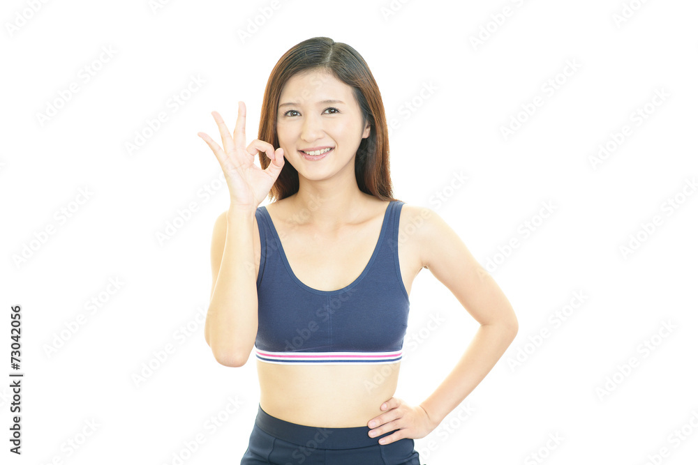 笑顔の女性 笑顔の女性