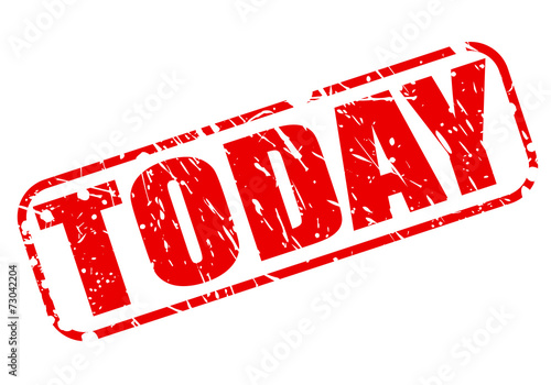 Today red stamp text