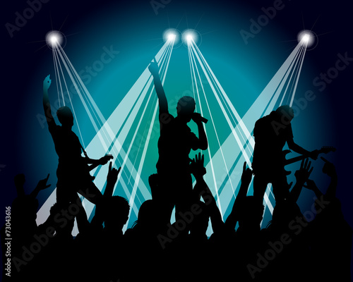 grunge musicians silhouette