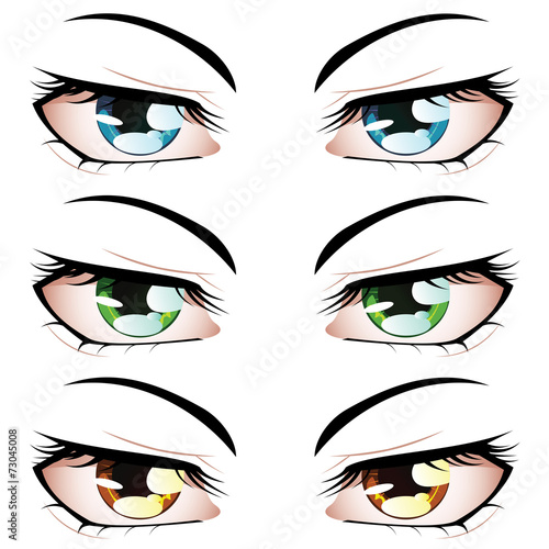 Anime Style Eyes