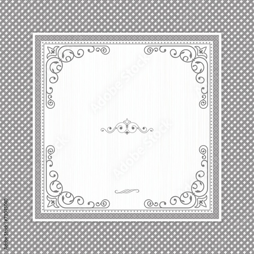 vintage frame on seamless t...