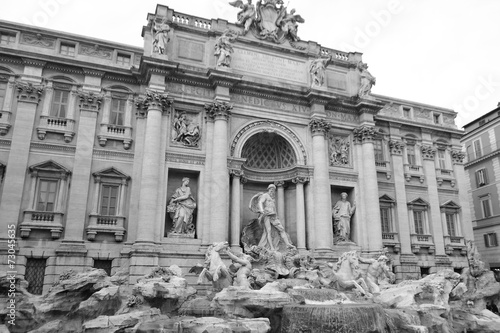 Photography Trevi Fountain (Fontana di Trevi).