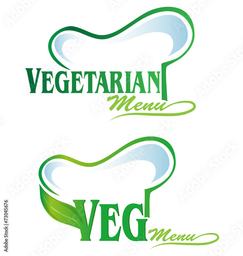 vegetarian and veg symbol menu