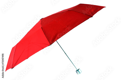 Parapluie rouge mouillé photo