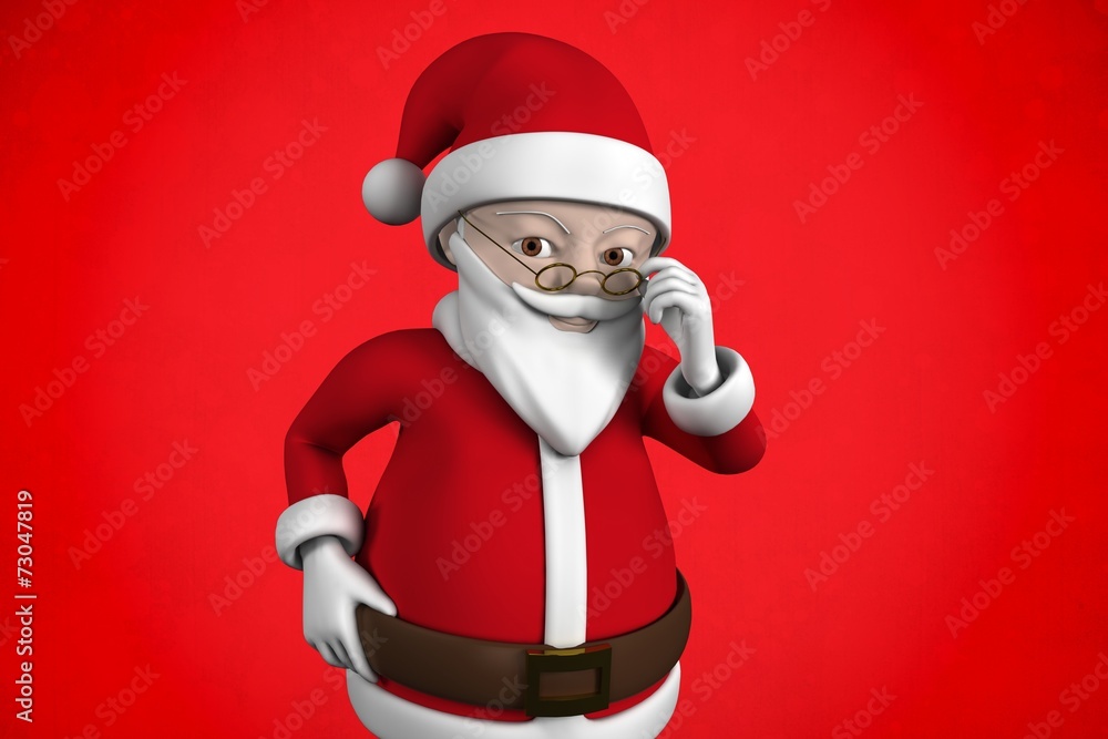 Composite image of cute cartoon santa claus Composite image of cute cartoon santa claus