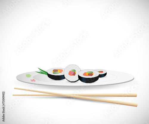 Sushi Illustration
