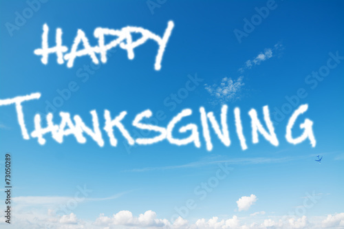 happy thanksgiving in the sky
