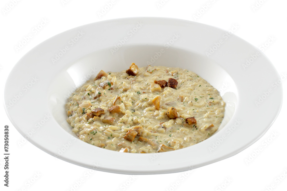 Bowl of oats porridge on a white background. Healthy breakfast Bowl of oats porridge on a white background. Healthy breakfast