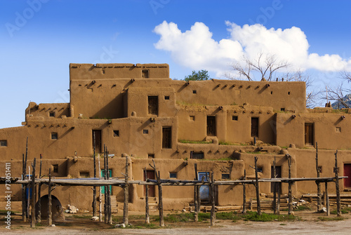 Taos Pueblo, älteste Indianerhäuser in USA