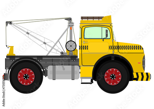 Retro tow truck