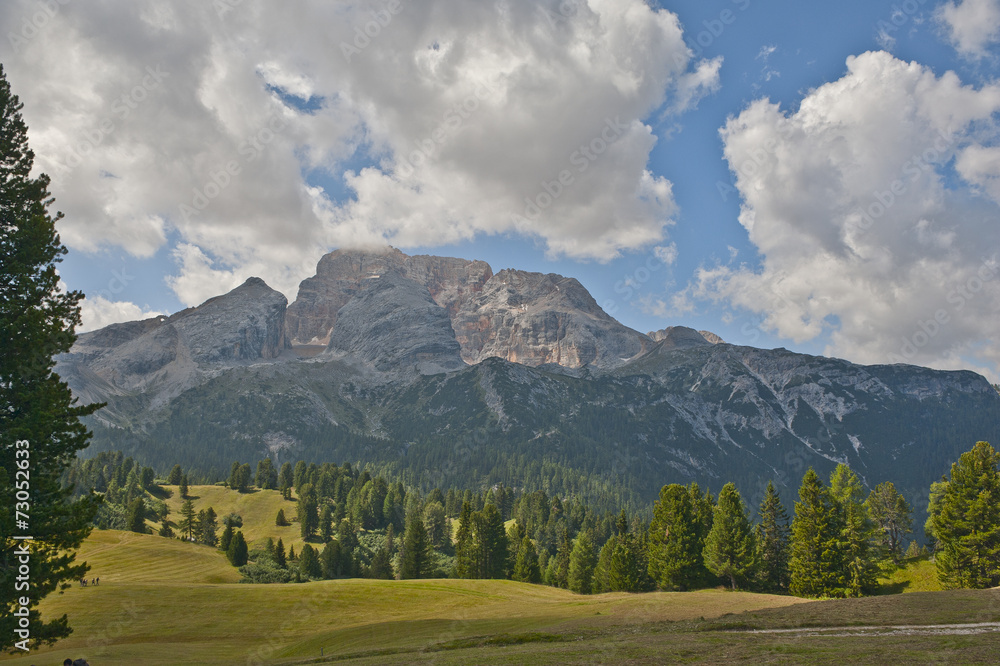 Mountain landscape in a sunny day, Dolomites, Italy