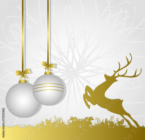 sfondo di natale con renna