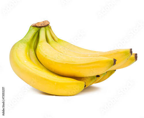 bunch bananas isolated