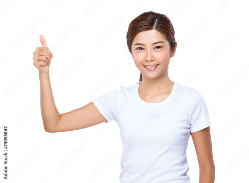 Woman with thumb up Woman with thumb up