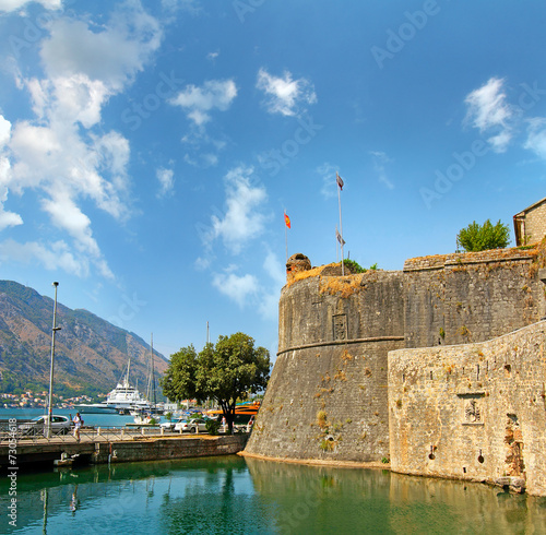 Old Fortress Walls of Kotor, Bastion Gurdic, Montenegro, UNESCO photo