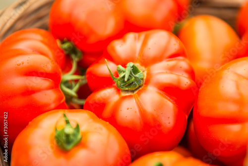 Tomatoes in Woven Basket