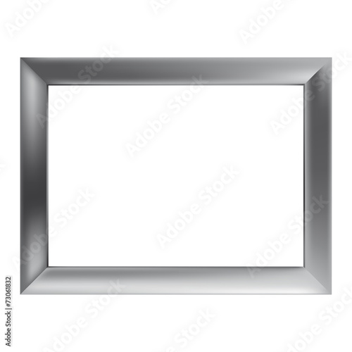 Silver metal frame