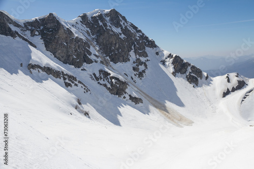 Small avalanche ski resort Krasnaya Polyana