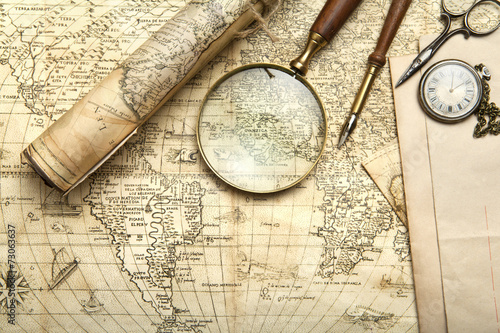 Fotografi Vintage map