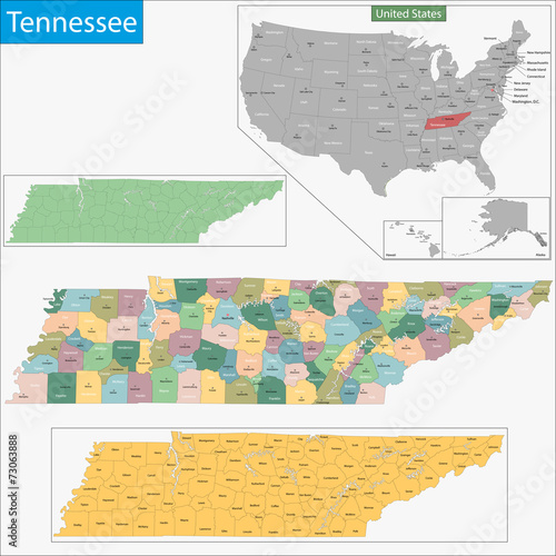 Tennessee map