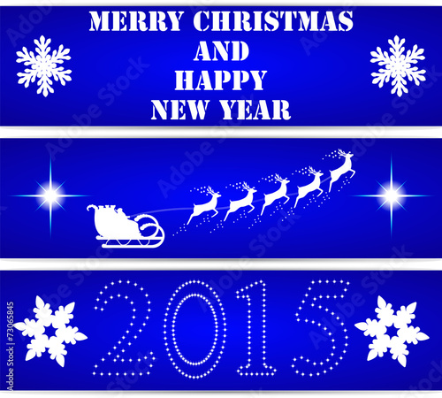 Christmas bookmarks on white background