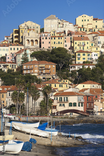 Fototapeta Naklejka Na Ścianę i Meble -  the beautiful Ligurian town of Porto Maurizio,Imperia, Italy