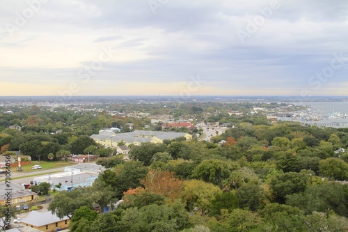 Aerial view from St. Augustine from lighthouse