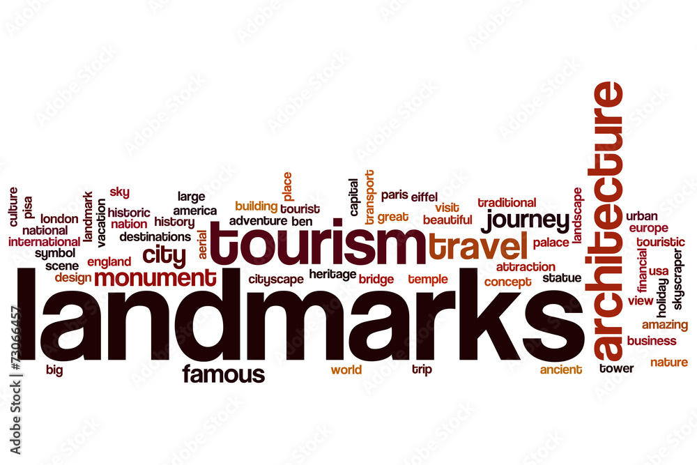 Landmarks word cloud Landmarks word cloud