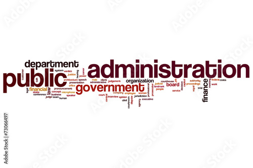 Fényképezés Public administration word cloud