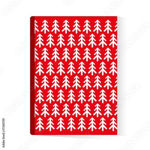 christmas brochure book template vector