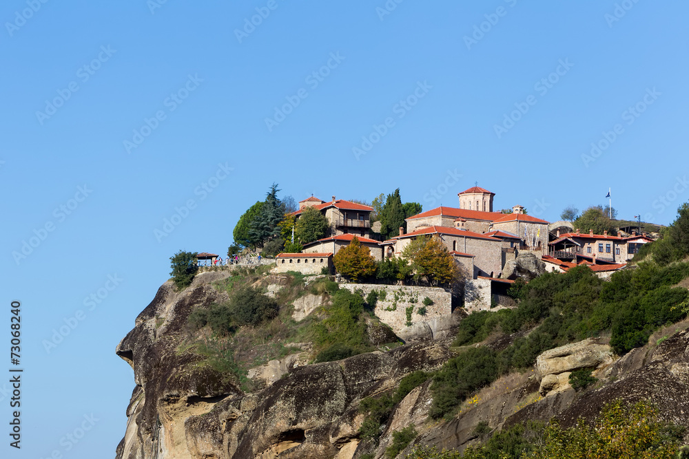 The Holy Monastery of Great Meteoron, in Greece. This is the lar