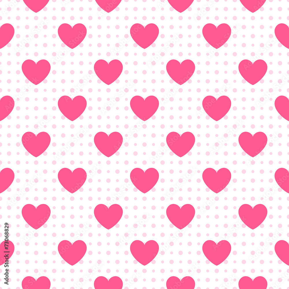 Seamless geometric pattern with hearts. Vector illustration Seamless geometric pattern with hearts. Vector illustration