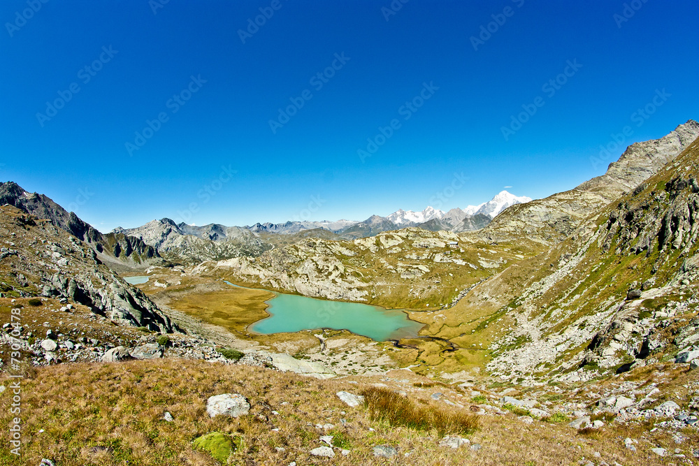 Lago alta via Valle d'Aosta