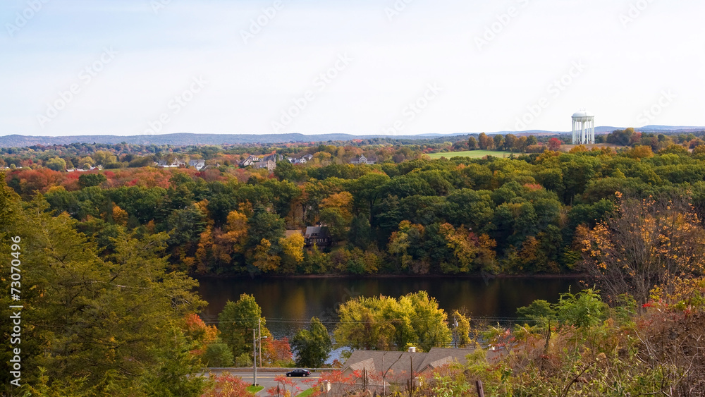 Fototapeta premium Ludlow Massachusetts Scenic Overlook