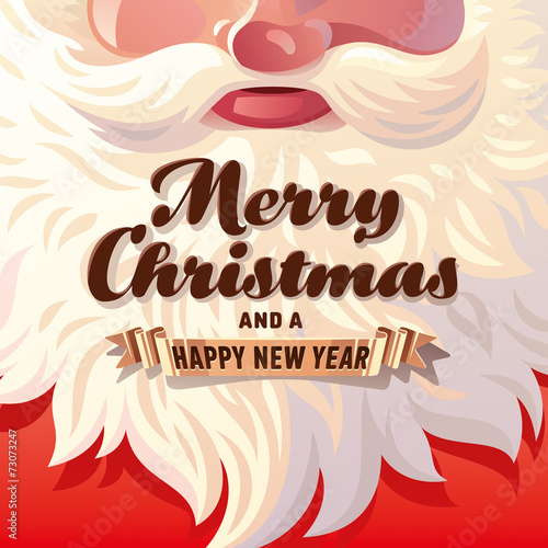Santa Claus Beard Card
