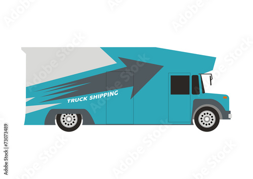 truck shipping icon logo vector