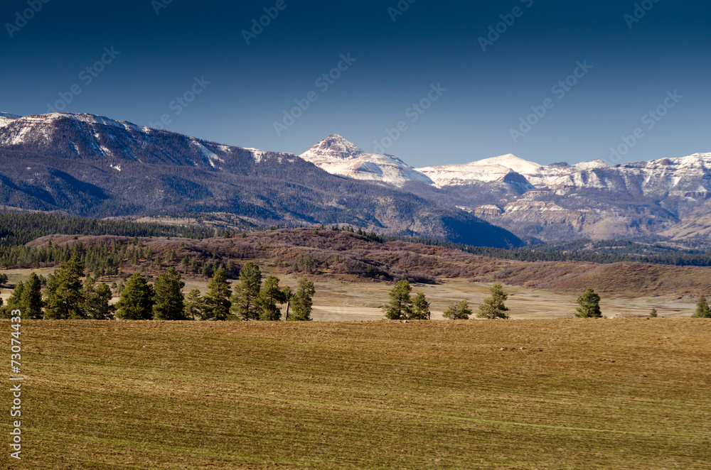 Pagosa mountain range, colorado 