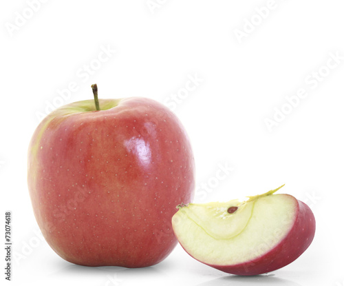 Red apple isolated