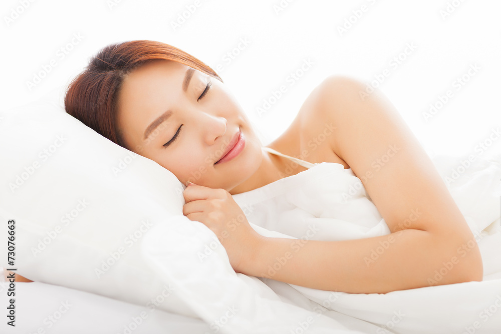 beautiful young asian woman sleeping in the bed beautiful young asian woman sleeping in the bed