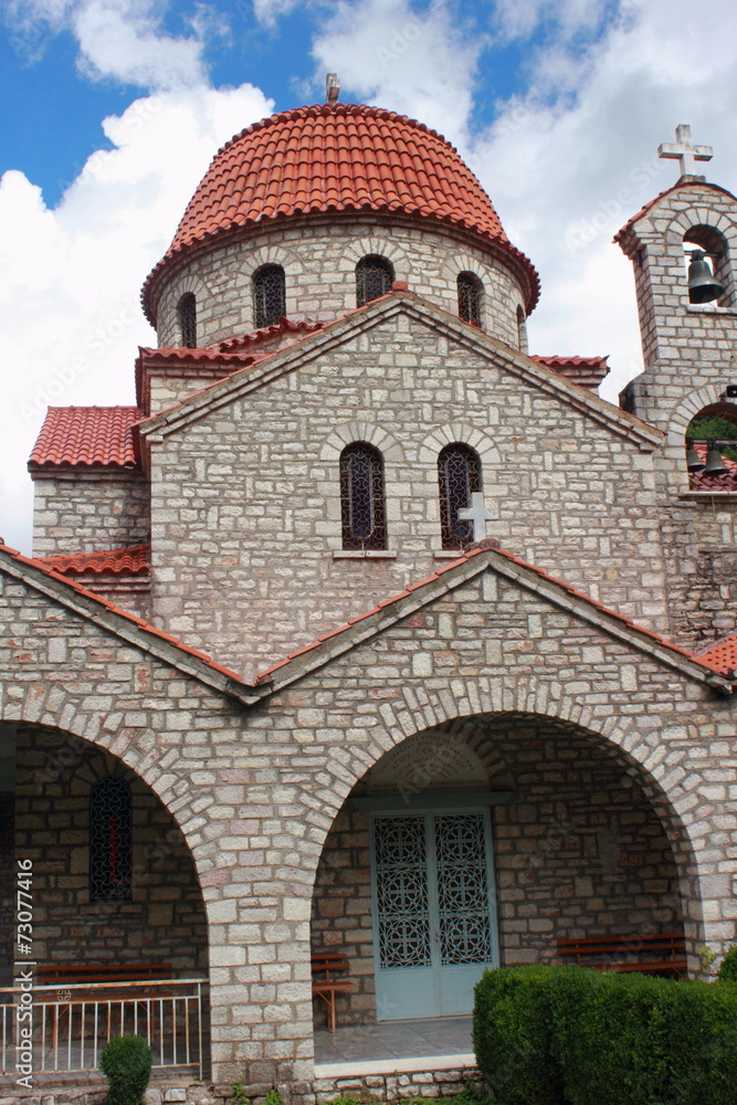 Byzantine Church Building with terracotta dome