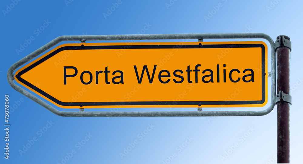 Strassenschild 7 - Porta Westfalica