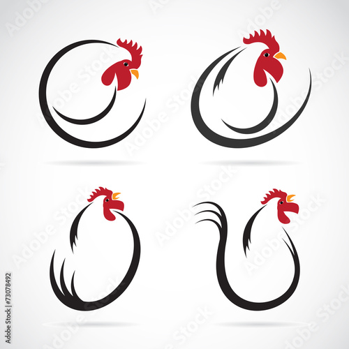 Vector image of an chicken design