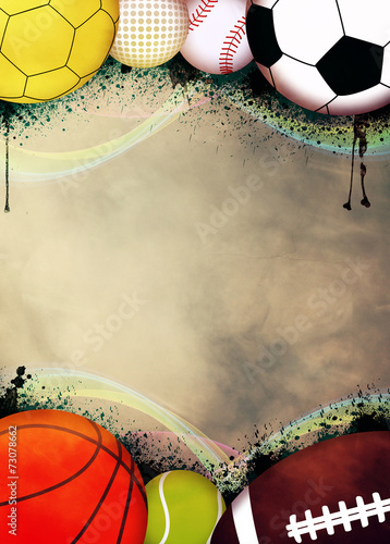 Sport balls background