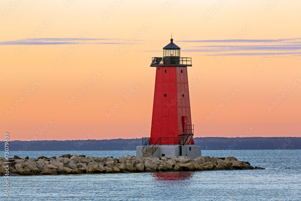 Morning at Manistique Lighthouse Morning at Manistique Lighthouse