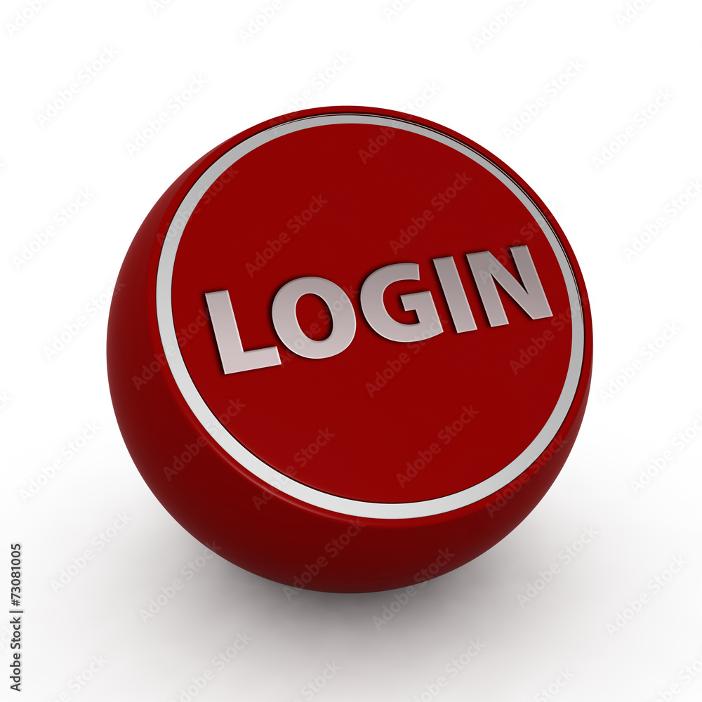 login circular icon on white background login circular icon on white background