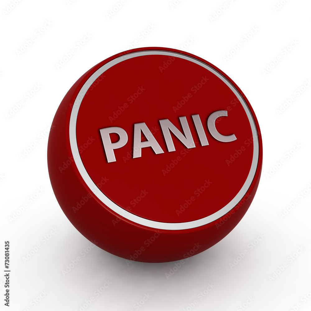 panic circular icon on white background panic circular icon on white background