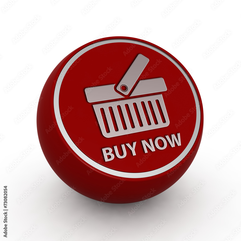 Buy now circular icon on white background Buy now circular icon on white background